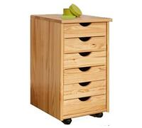 Pedestal Nils de 6 tiroirs, Dim : 36 x 40 x 65 cm --