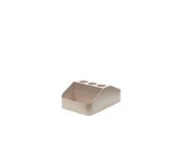 Pedestal Power Tray Double Boîte de Rangement Avoine
