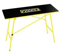 Pedro's Établi pliable, 120 x 47 x 82 cm, réglable en hauteur, jaune/noir