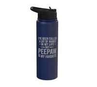 Peepaw Is My Favorite Name Funny Stainless Steel Insulated Water Bottle