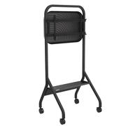 Peerless-AV SR860-EUK Chariot à roulettes Trolley avec plateau pour écrans jusqu'à 75 pouces, max. 56 kg & VESA jusqu'à 800 x 400 mm en noir