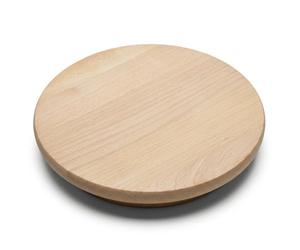 PEEWIT Plateau tournant en bois 25 cm - Lazy Susan en hêtre, plateau de service rotatif 360°, planche apéritif, fromage, pizza, finition huilée alimentaire