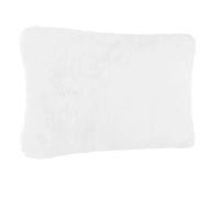 Pegane Lot de 2 Coussins Fourrure - Blanc