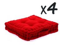Pegane - 40x40x8 cm - Rouge