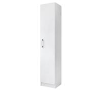 PEGANE Armoire, Placard de Rangement avec 1 Porte Coloris Blanc - Longueur 35 x Profondeur 32 x Hauteur 170 cm