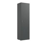 Pegane Armoire 1 porte - Graphite