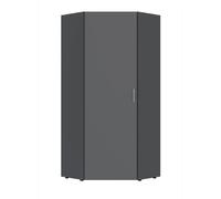 Pegane Armoire 1 porte - Graphite