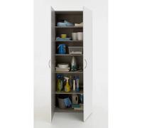 Pegane Armoire 2 portes - Blanc