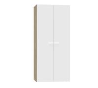 Pegane Armoire 2 portes moderne - Blanc