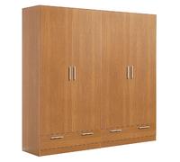 Pegane Armoire 4 portes - Merisier
