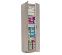 Pegane Armoire colonne de rangement - Chêne