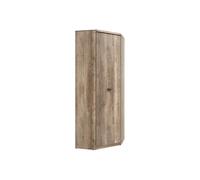 Pegane Armoire d'angle 1 porte - Chêne