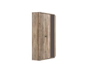 Pegane Armoire d'angle 1 porte - Chêne