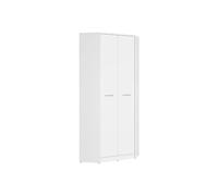 Pegane Armoire d'angle 2 portes - Blanc