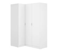 Pegane Armoire d'angle - Blanc