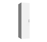 Pegane Armoire de rangement 1 porte - Blanc