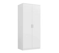 Pegane Armoire de rangement 2 portes - Blanc