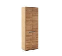 PEGANE Armoire de Rangement 2 Portes Coloris chêne Sauvage - Longueur 69 × Profondeur 41 × Hauteur 195 cm