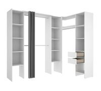 Pegane Armoire dressing - Blanc
