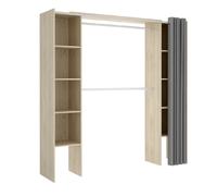 Pegane Armoire dressing - Chêne