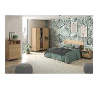 Pegane Armoire dressing - chêne doré