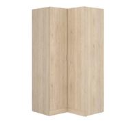 Pegane Armoire dressing d'angle - Chêne