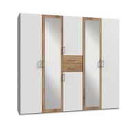 Pegane Armoire Miroirs Imitation Chêne