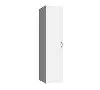 Pegane Armoire penderie 1 porte - Blanc