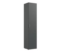 Pegane Armoire penderie 1 porte - Graphite