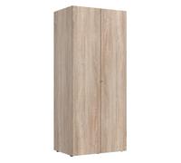 Pegane Armoire penderie 2 portes - Chêne