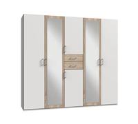 pegane Armoire Placard - Blanc Chêne