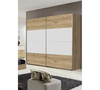 Pegane Armoire placard - Chêne/blanc