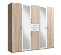 pegane Armoire Placard - Chêne Blanc