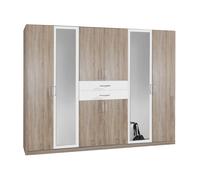 pegane Armoire Placard - Chêne Blanc