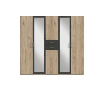 pegane Armoire Placard - Chêne graphite