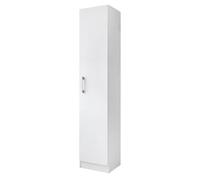 PEGANE Armoire, Placard de Rangement avec 1 Porte Coloris Blanc - Longueur 35 x Profondeur 32 x Hauteur 170 cm
