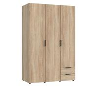 pegane Armoire Placard Garde-Robe - Imitation Chêne