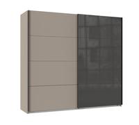 Pegane Armoire Portes Coulissantes - Gris/Graphite