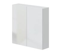 PEGANE Armoire Suspendue de Salle de Bain 60 cm avec 2 Portes Coloris Blanc - Longueur 60 x Profondeur 16 x Hauteur 60 cm