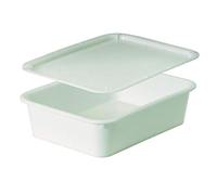 PEGANE Bac Blanc rectangulaire à pâtons 10 L - 53 x 41 cm
