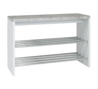 Pegane Banc avec rangement - Gris