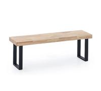 Pegane Banc bois 3 places - Noir