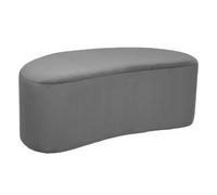 Pegane Banc d'assise velours - Gris foncé