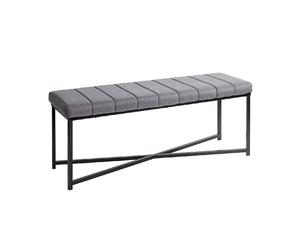 Pegane Banc rembourré 2 places - Gris
