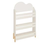 Pegane Bibliothèque enfant 3 étagères - Blanc