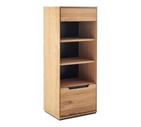 PEGANE Bibliothèque Meuble de Rangement Coloris chêne Sauvage - Longueur 53 x Profondeur 41 x Hauteur 129 cm