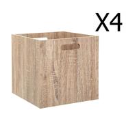 Pegane Boîtes de rangement carrées - Naturel