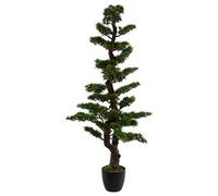 PEGANE Bonsai Artificiel en Polyéthylène et Ciment - Dim : H149 cm