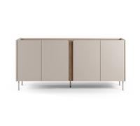 Pegane Buffet 4 portes - Crème chêne