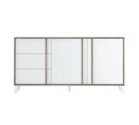 Pegane Buffet Chêne et Blanc